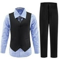 thumbnail image 1 of ETHAN Toddler Boys Church Clothes Boys Formal Wear Outfit Set Vest and Tie Suit Size 12, 1 of 8