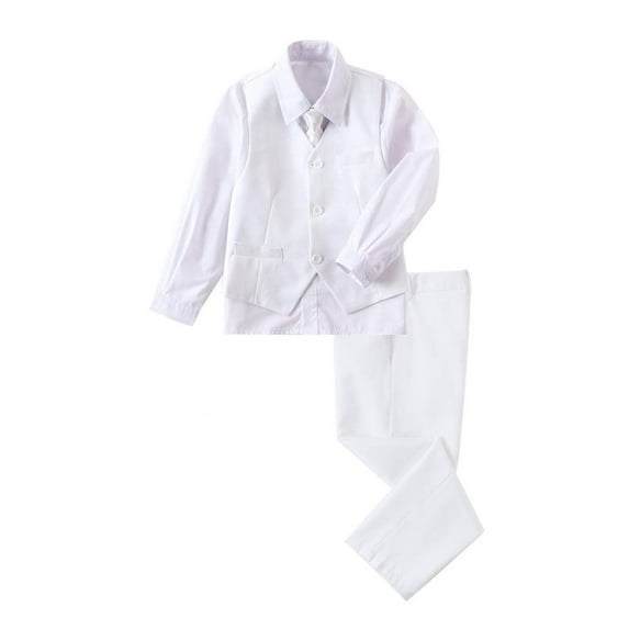 ETHAN Toddler Boys' Suits for Wedding 4 Piece Formal Slim Fit Suit for Kids Wedding Size 4