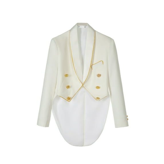 ETHAN Tux for Boys White Blazer for Boys with Wedding Prom Party Easter Suits for Boys Size 6