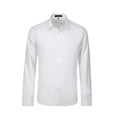 thumbnail image 1 of ETHAN White Button up Shirt for Men Casual Business Slim Fit Long Sleeve Button Up Dress Shirt XXL, 1 of 8