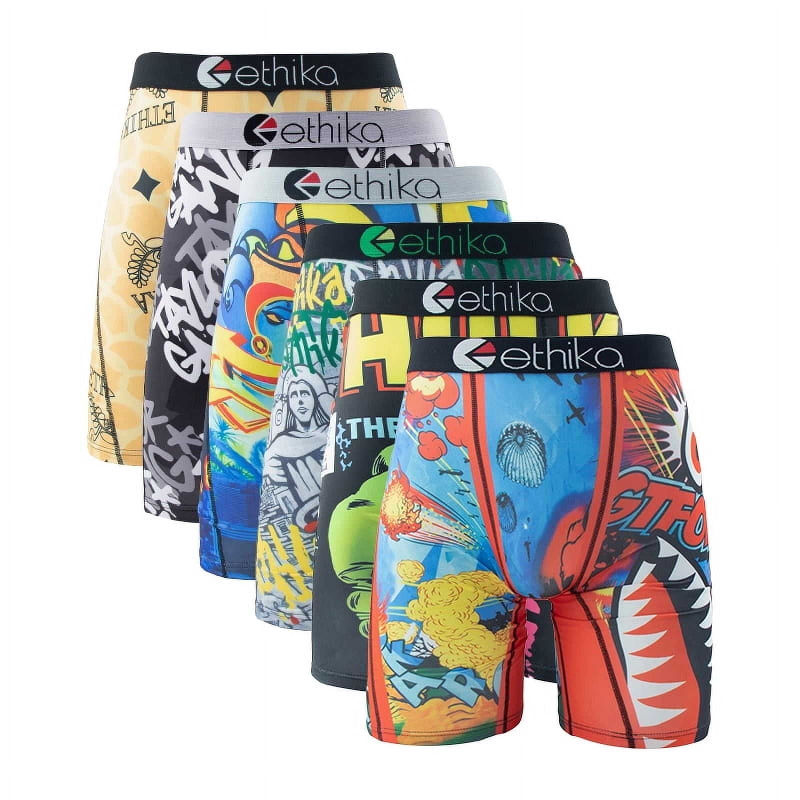 ETHIKA 6Pcs Men Underwear Boxers Breathable Man Swimming Underpants ...