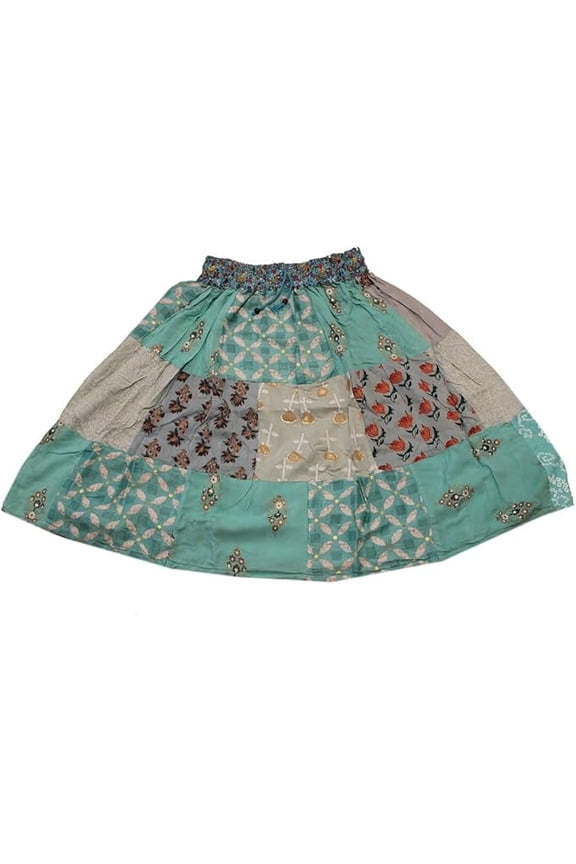 ®️ Short Skirt, Patch Work, Maxi Short Skirt, Boho Patch Work Skirts, Handmade Skirt