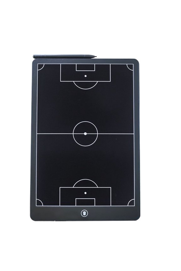 ETHKIA 16 Inch LCD Flexible Screen Football Board, No Backlight, Erase Button, Abs Frame, Tactical Layout Training Guide Black