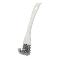 ETHKIA 2 In 1 BBQ Grill Brush with Scraper for Outdoor Grill Grid Cleaning, Multifunctional Material, for Scrubbing Kitchen Ranges, Window Recesses White