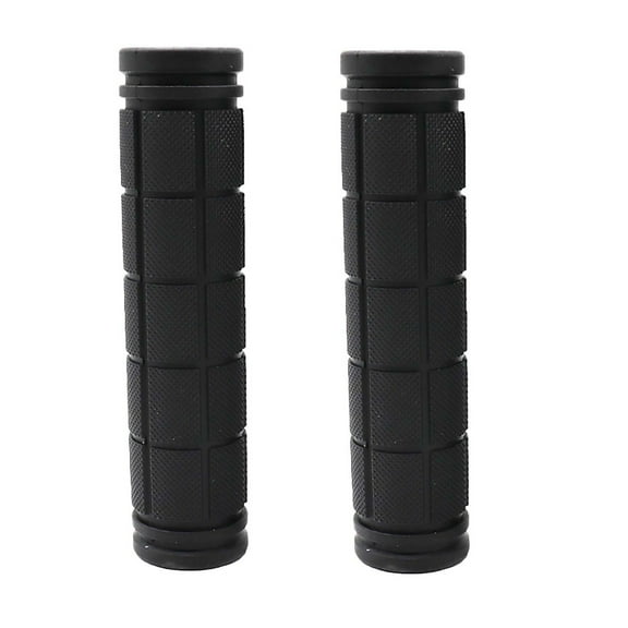 ETHKIA 2 Pcs Bicycle Handlebar Grips, Soft Rubber Grips for BMX MTB Mountain Bikes, Anti- and Vibration Damping, Easy To Install Black