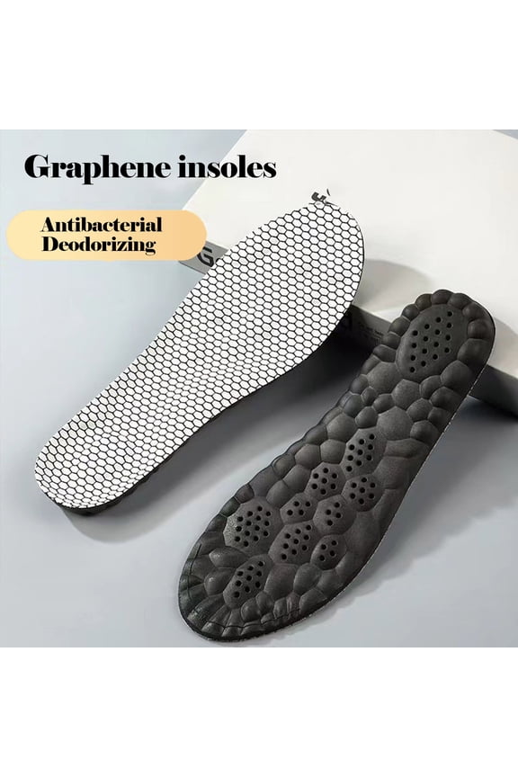 ETHKIA 4D Cloud Soles for Men & Women, Super Soft Comfort Insoles, U-Shape Memory Foam Insoles, Shock-Absorbing Foot Support Insoles (Men4-4.5/Women5.5-6) A