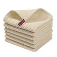 thumbnail image 1 of ETHKIA 6 Pack 100% Cotton Dish Towels, Waffle Weave Dish Cloths for Washing Dishes, Quick Drying Kitchen Dish Towels Rags White, 1 of 5