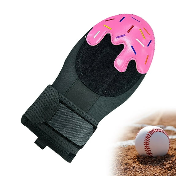 ETHKIA Baseball Sliding Mitt, Ice Cream Baseball Sliding Mitt Youth, Baseball Softball Sliding Glove for Kid Youth Adult (29x10cm, Pink) D