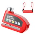thumbnail image 1 of ETHKIA Bike Disc Brake Lock Alarm, Bike Motorcycle Brake Prevention of Thievery Lock, Riding with Warning Rope Red, 1 of 6