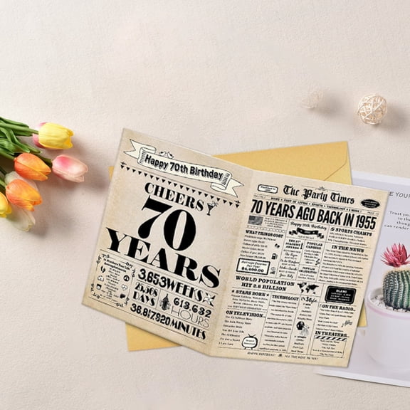 ETHKIA Happy Birthday Card - Quality Anniversary Greeting Card for All Ages - for Valentine's Day and Special Celebrations - Unique Design - Heartfelt Messages E