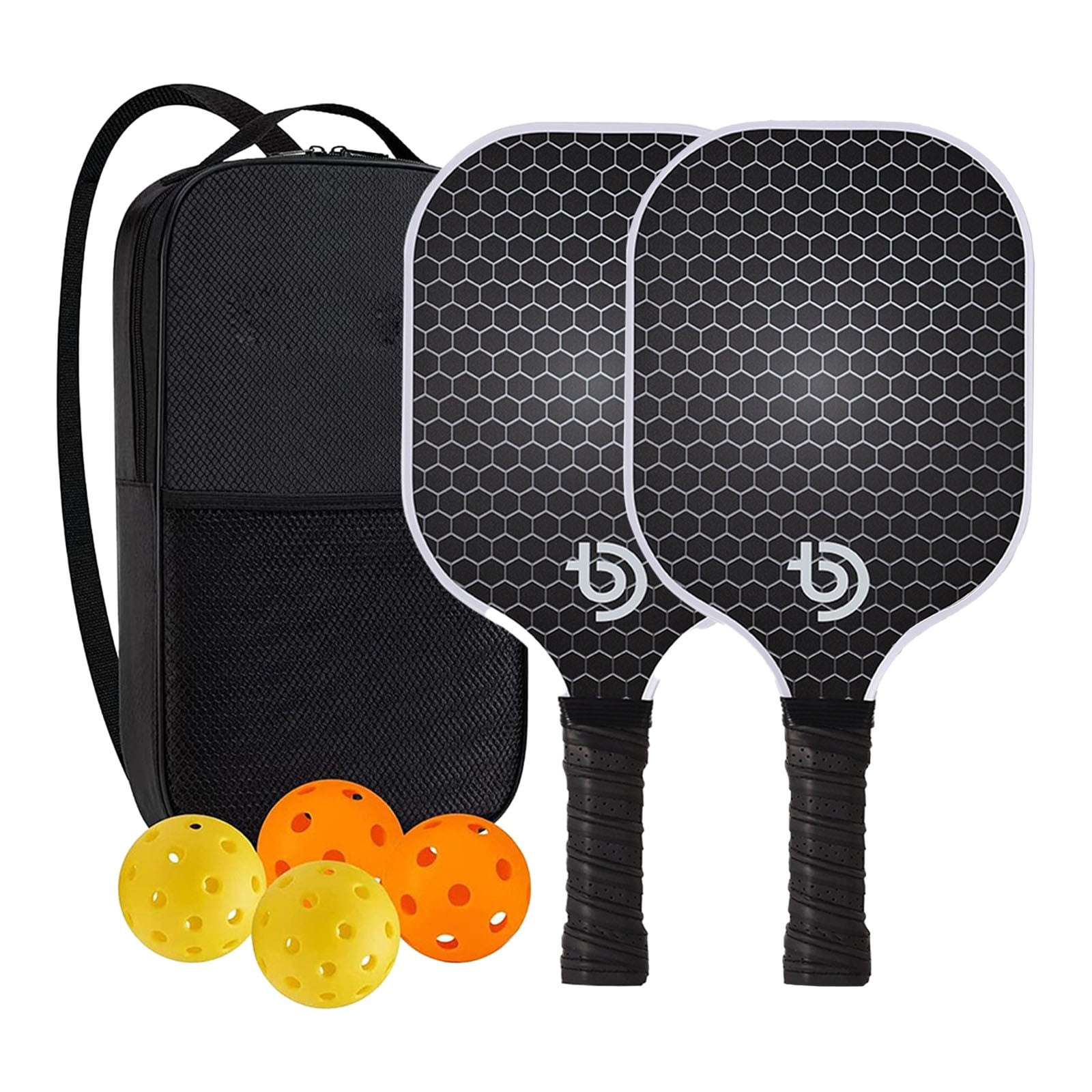 Pickleball Racket Collections ETHKIA Pickleball Racket Set, Lightweight Fiberglass Pickleball Set ...