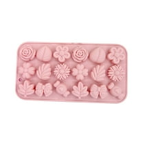 ETHKIA Rose Leaves Silicone Molds - Chocolate Candy Cake Soap Candle DIY Kit - Food Grade Heat Resistant Baking Tool A