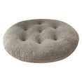 thumbnail image 1 of ETHKIA Soft Round Sheepskin Chair Seat Cushion Pad for Enhanced Comfort in Bedroom Windowsill Stool Use (10.24''x10.24'') D, 1 of 5
