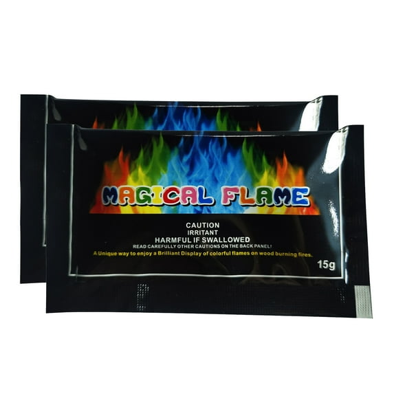 ETHKIA Stain Colorful Color Changing Powder Party and Festival Supplies, Suitable for Birthday Party Bonfire Show, 15g, 2 Pack B