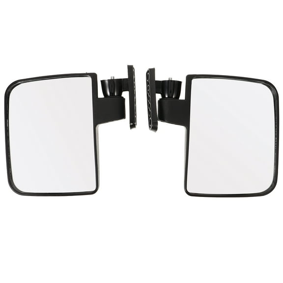 ETHZZLE 1 Pair Round Black Mirror for Golf Cart Side View with 7.07X6.68X1.38in Size