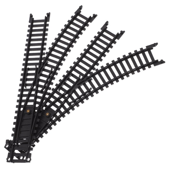 ETHZZLE 1 Pair Black Plastic Toy Train Tracks Set for Kids Parent-Child Play and Bonding Fun