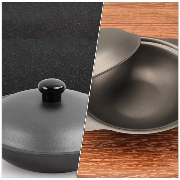 ETHZZLE Cast Iron Casserole with Lid, Multi-Purpose Stew Pot for Cooking, Kitchen Cookware, 1 Piece