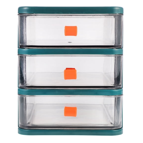 ETHZZLE 1 Pc Desktop Organizers For Office Storage With Multi Deck Drawer Design In Green PP