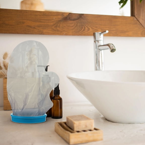 ETHZZLE 1 Pc Injured Hands Protector Waterproof Sky-blue with Bandage Protection