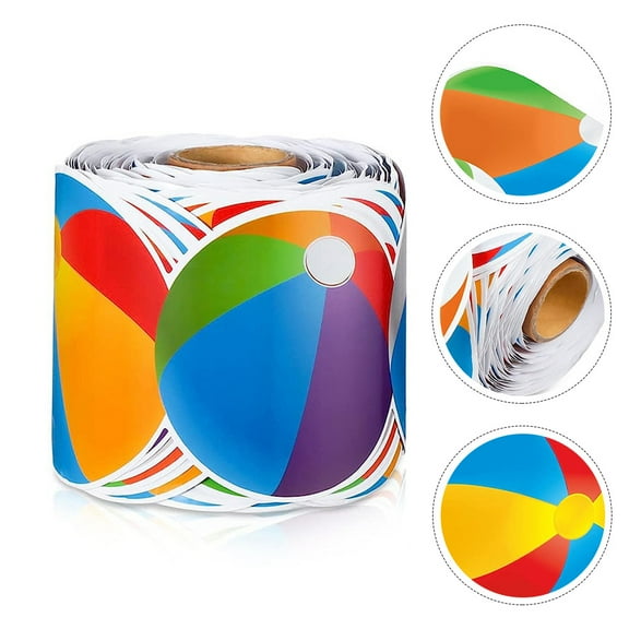 ETHZZLE 1 Roll of Bulletin Board Border Sticker Assorted Color Summer Themed Decorative Border Trim for Home Teaching