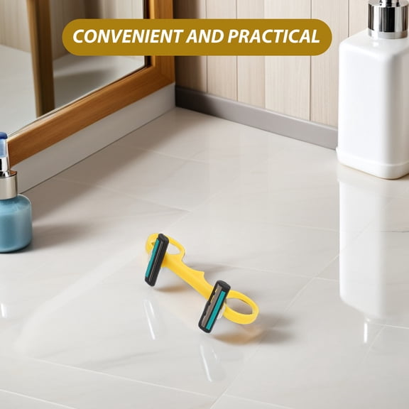 ETHZZLE 1 Set 2-in-1 Body Beard Razor Bald Head Razor Trimmer Fast Balding Haircut Clipper Double Head Manual Haircut Self Bald Shaver for Travel Shaving Tool