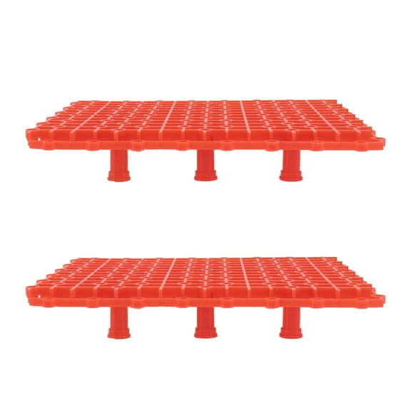 ETHZZLE 1Set Red Aquarium Bottom Filter Isolation Board PVC Fish Tank Accessory with Convenient Setup