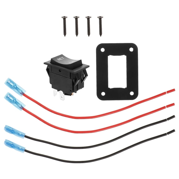 ETHZZLE 1 Set Black Rocker Switch for RV and Automotive Equipment Polarity Reversing Switch