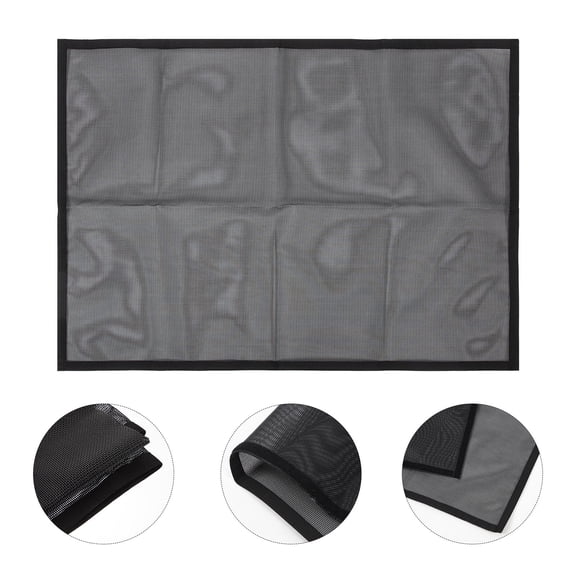 ETHZZLE 1 Set Hearth Fireplace Mesh Panel Black Mesh Hot Ash Protection for Doorways