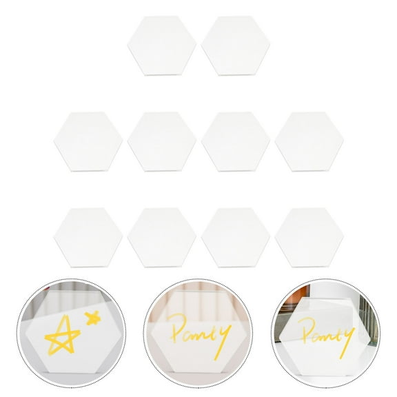 ETHZZLE Garden Chalk Board Acrylic Transparent 10Pcs for DIY Projects