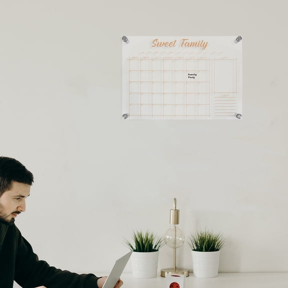ETHZZLE 1Set Lightweight Acrylic Handwritten Message Board for Weekly Plan Display