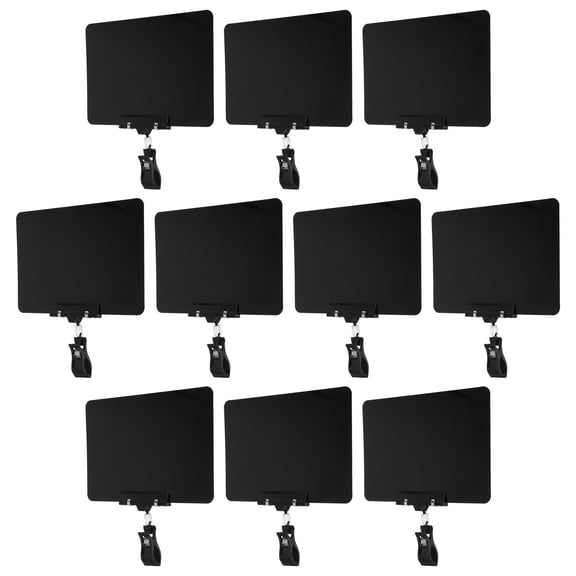 ETHZZLE 10 Sets Mini Chalkboard Signs Bulk - Rotating Double Head Price Tag Display Clip Holders - A5 Writable Chalk Labels For Supermarket Exhibition Retail Vendor Booth