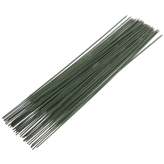 ETHZZLE 100Pcs Green Floral Wire and Artificial Flower Rods for Versatile DIY Floral Sticks and Bouquet Supplies