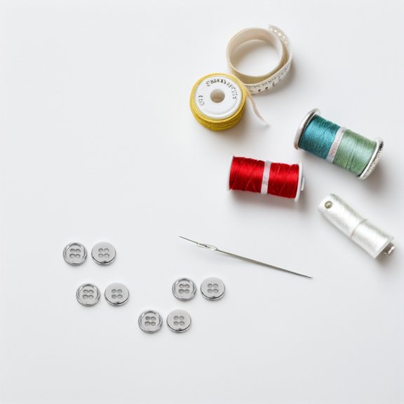 ETHZZLE 100Pcs Plated Silver Metal Buttons for Clothes Sewing Round Zinc Alloy with Four Holes