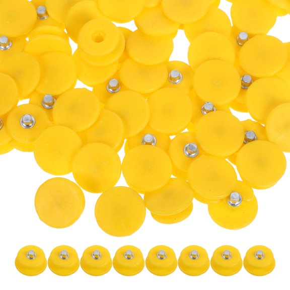 ETHZZLE 100Pcs Ice Cleat Spikes Yellow Lightweight Safe Crampons for Outdoor Icy Trail Hiking