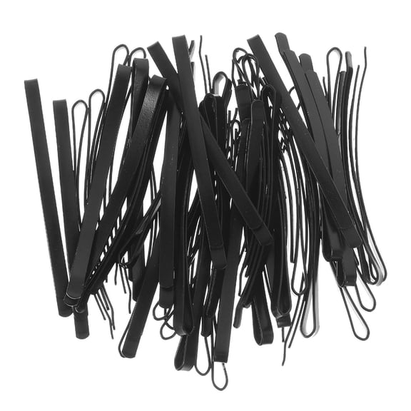 ETHZZLE 100Pcs Black Metal Bobby Pins Curved Hairpins for Secure Hold Versatile Hair Styling