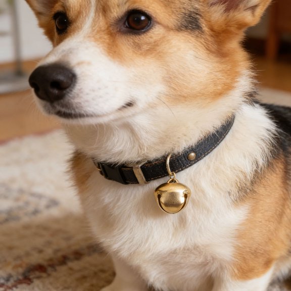 ETHZZLE 100Pcs Pet Collar Bells in Golden for Dogs with Pleasant Sound and Vintage Charm