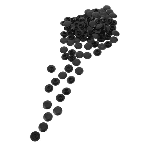 ETHZZLE 100Pcs Plastic Sealing Hole Plugs for Automotive Use Black Waterproof Noise Blocking