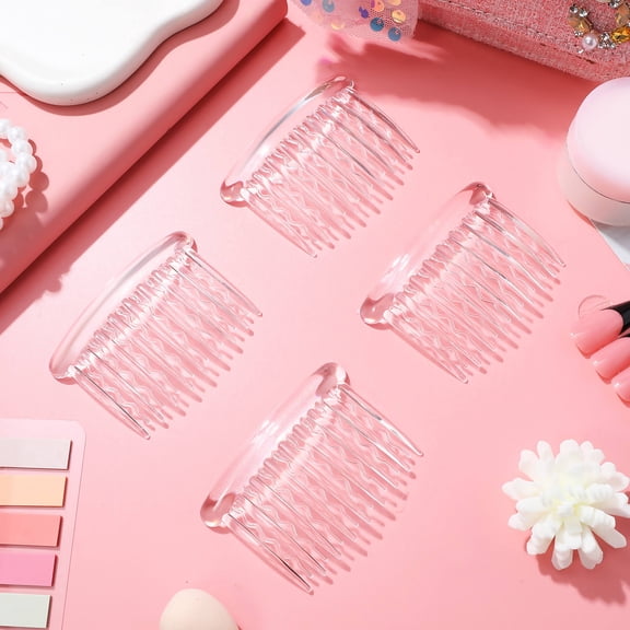 ETHZZLE Hair Combs for Women Transparent 10Pcs 3.1x2in