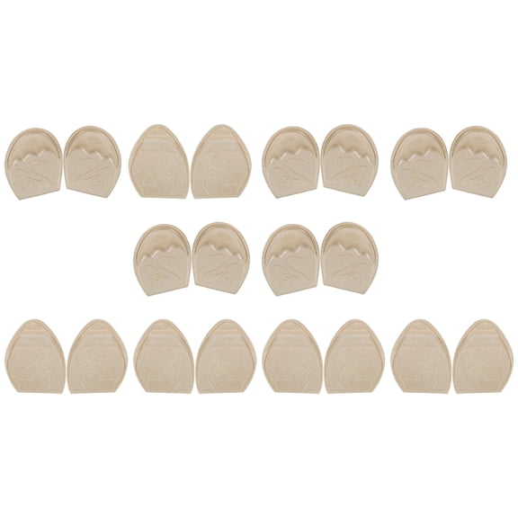 ETHZZLE 10Pairs Beige Toe Plugs Shoe Inserts Soft Comfortable Shoe Fillers for Exercise Stability