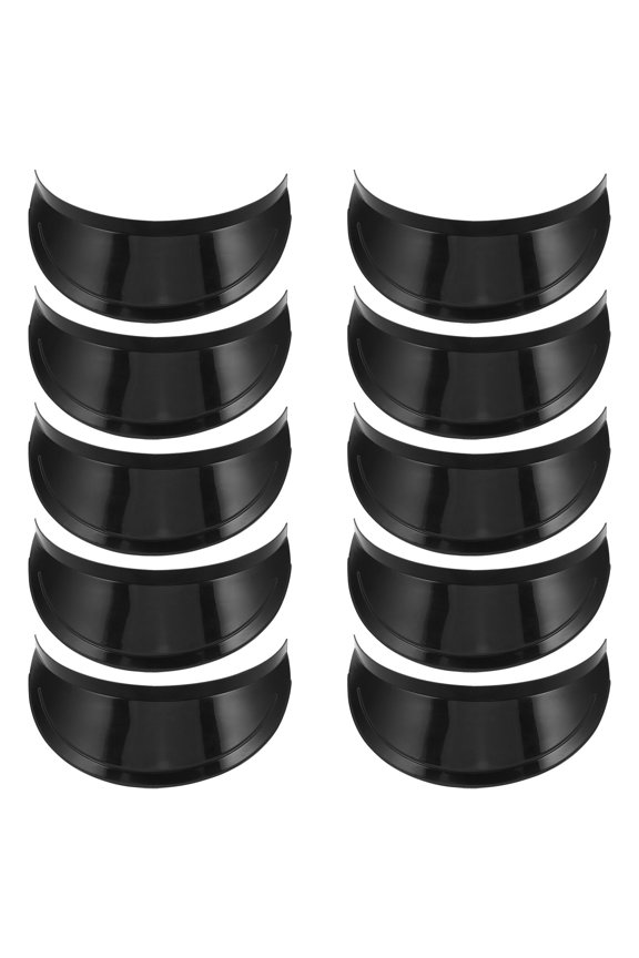 10Pcs Flat Brim Hat Shaper Insert Black Plastic Baseball Cap Visor Replacement Accessory