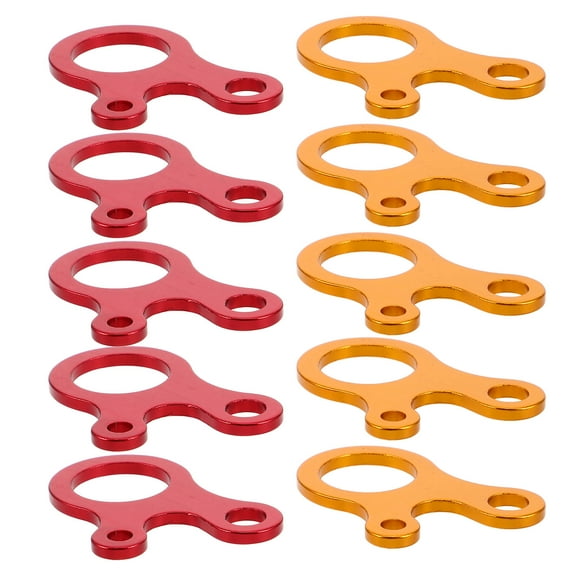 ETHZZLE 10Pcs Guyline Tensioner for Hiking with Durable Aluminum Alloy Material