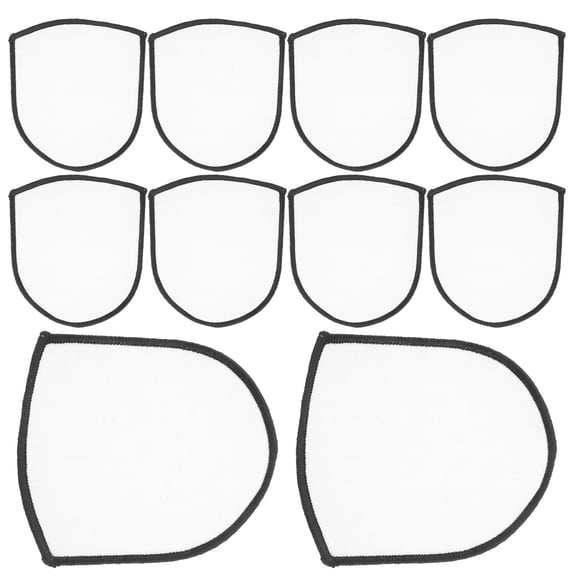 ETHZZLE 10Pcs Sublimation Patch Blank Iron on Heat Transfer Patches for Clothes and Hats