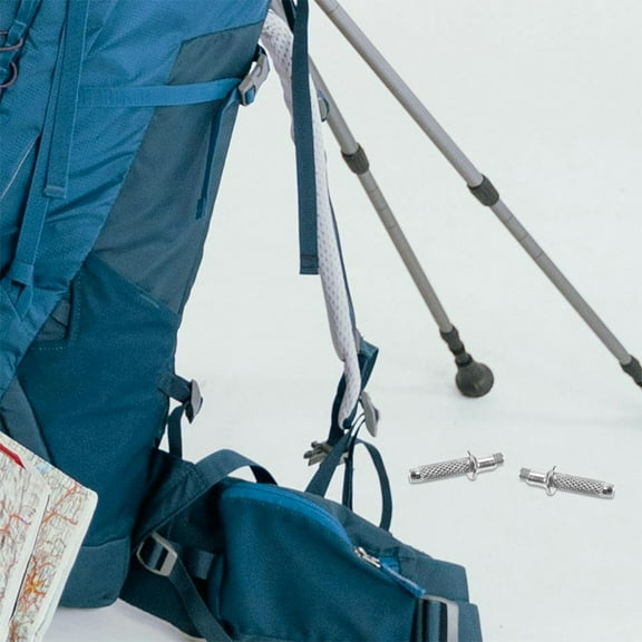 ETHZZLE Hiking Stick Tips Trekking Pole Tips Tungsten Steel Silver For Walking Sticks 10pcs