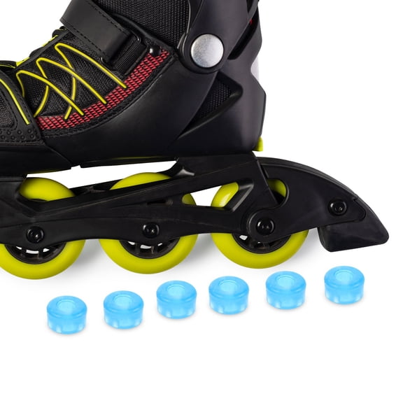 ETHZZLE 10Pcs Skateboard Shock Absorbers PU Bushings for Roller Skate Cushions Sky Blue