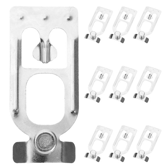 ETHZZLE 10Pcs Plated Silver Shelf Clips for Kitchen Cabinets Durable Cabinet Shelf Brackets