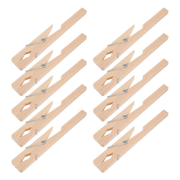 ETHZZLE 10Pcs Sturdy Wooden Laboratory Test Tube Clamps Ivory Lab Stand Support for Industrial Use