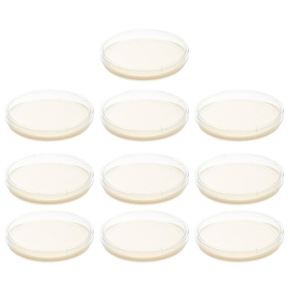 ETHZZLE 10Pcs Labs Agar Petri Plates with Pre Poured Medium for Culture Growth