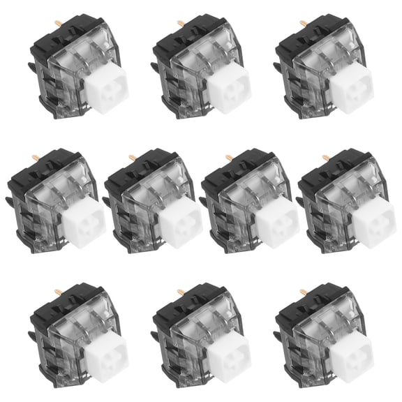ETHZZLE 10Pcs Clicky Mechanical Keyboard Switches Easy to Install for Computer and Gaming Use