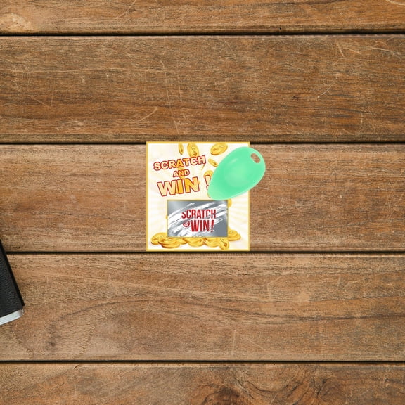 ETHZZLE 10Pcs Plastic Scratcher Tool for tickets Comfortable Light Green Design