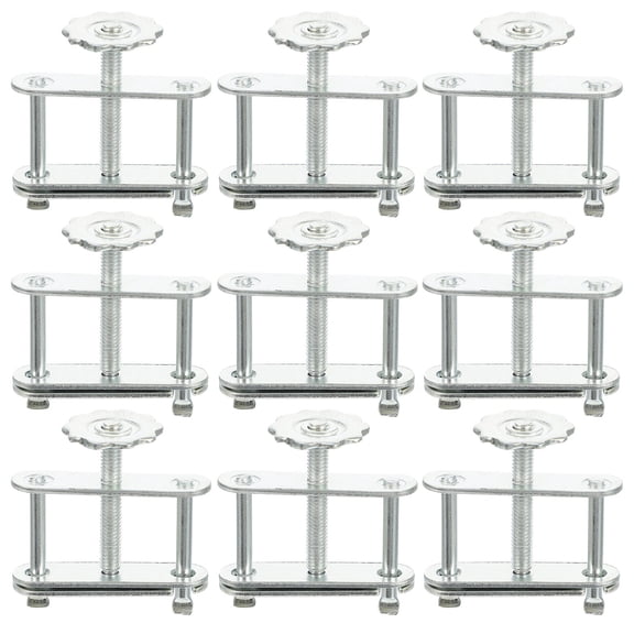 ETHZZLE 10Pcs Small Hose Clamp Galvanized Iron Silver For Educational Purposes